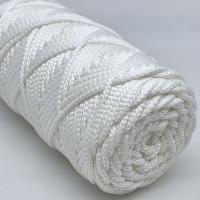 Шнур полиэфирный для вязания 001-100 Белый, Змм, 100 м от магазина пряжи Ненапряжно
