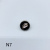 Картинка Брошь гвоздик черная, диаметр 1 см, в ассортименте от магазина пряжи Ненапряжно