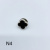 Картинка Брошь гвоздик черная, диаметр 1 см, в ассортименте от магазина пряжи Ненапряжно