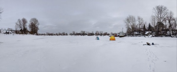 Затон перед морозными выходными