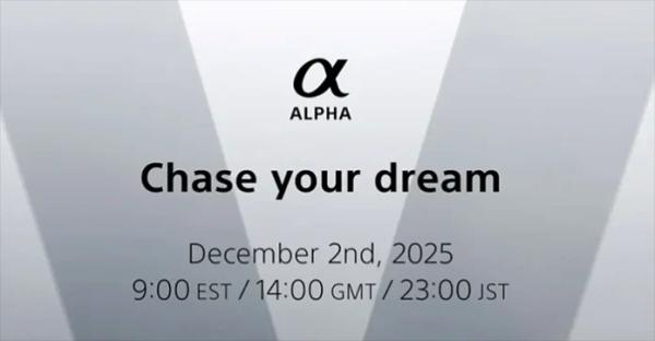 Официальный тизер новой камеры Sony