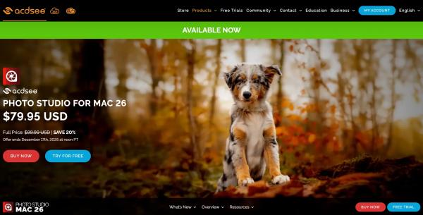 ACDSee Photo Studio 26 поддерживает ИИ без подключения к интернету