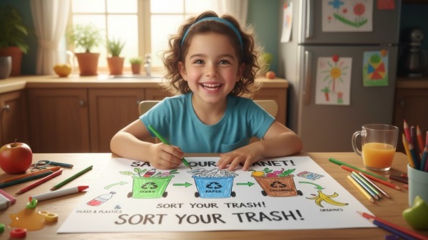 Участниками конкурса рисунков о раздельном сборе стали 100 тысяч детей