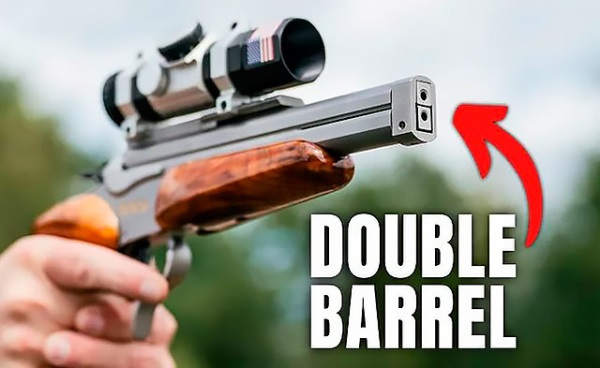 Уникальный двухствольный пистолет Thompson/Center с двумя разными калибрами