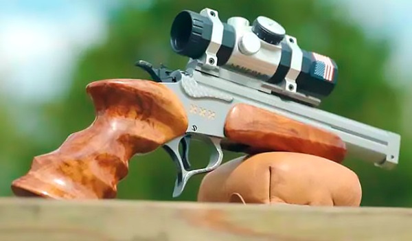 Уникальный двухствольный пистолет Thompson/Center с двумя разными калибрами