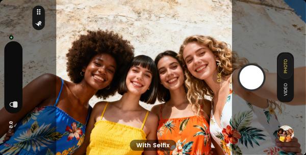 Чехол Selfix для iPhone со встроенным дисплеем